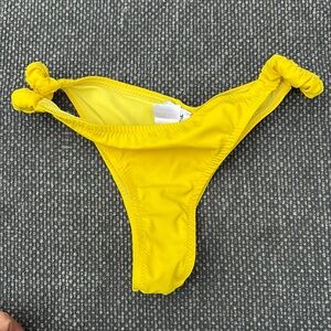 Fisch yellow bikini bottoms worn 1x